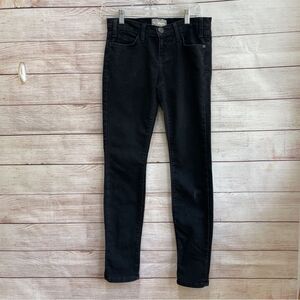CURENT/ELLIOTT ZIP FLARE SKINNY JEANS IN BLACK